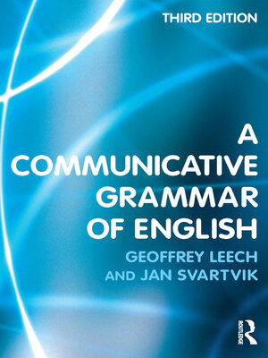 cover image of A Communicative Grammar of English